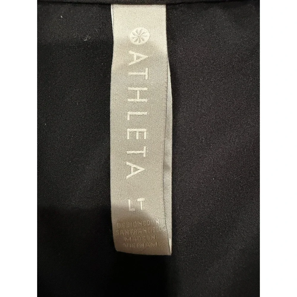 Athleta Presidio Dress Black Sleeveless V-Neck Maxi Drawstring Waist size L Tall - Picture 6 of 6